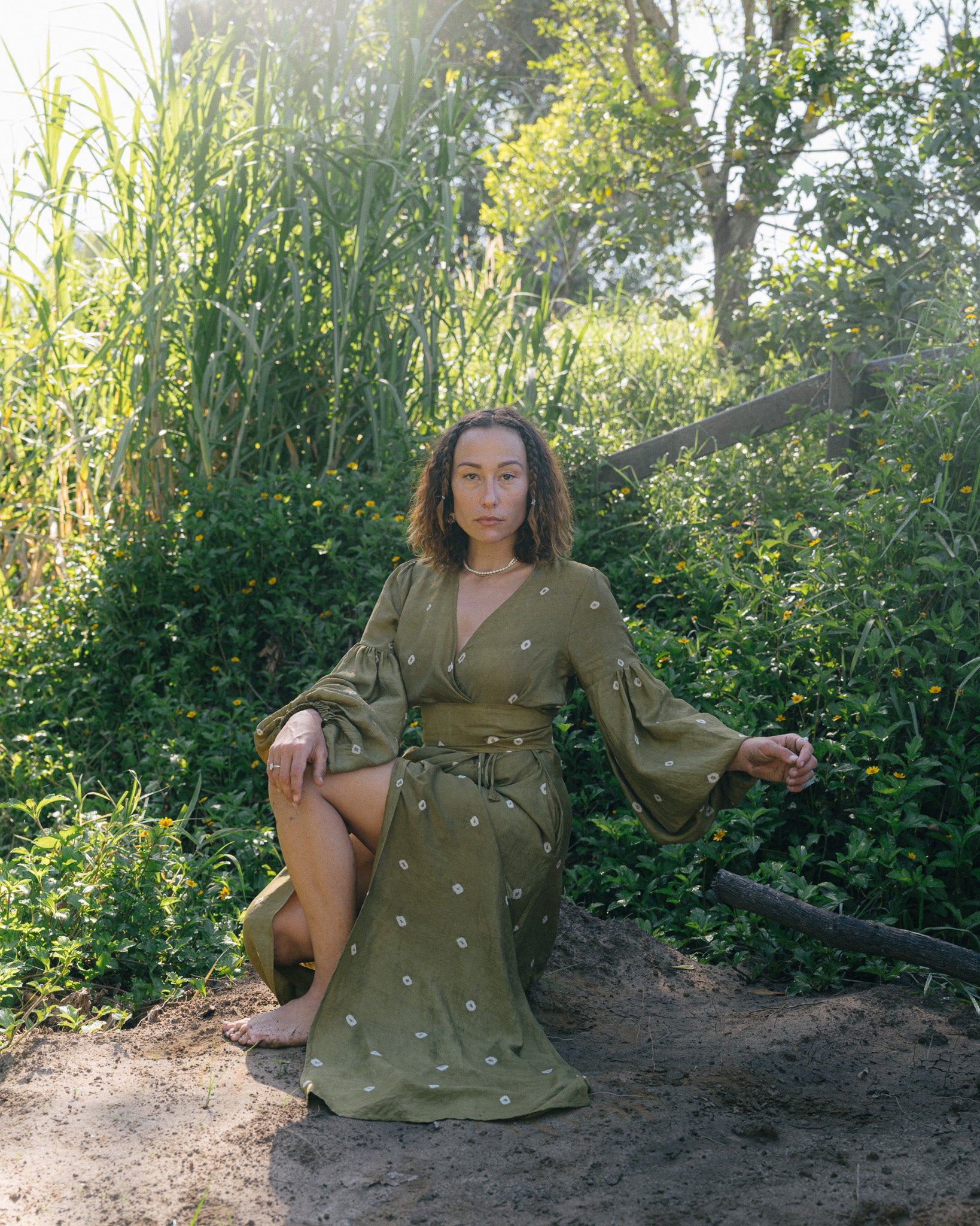 Sundari Dress • Marigold Green