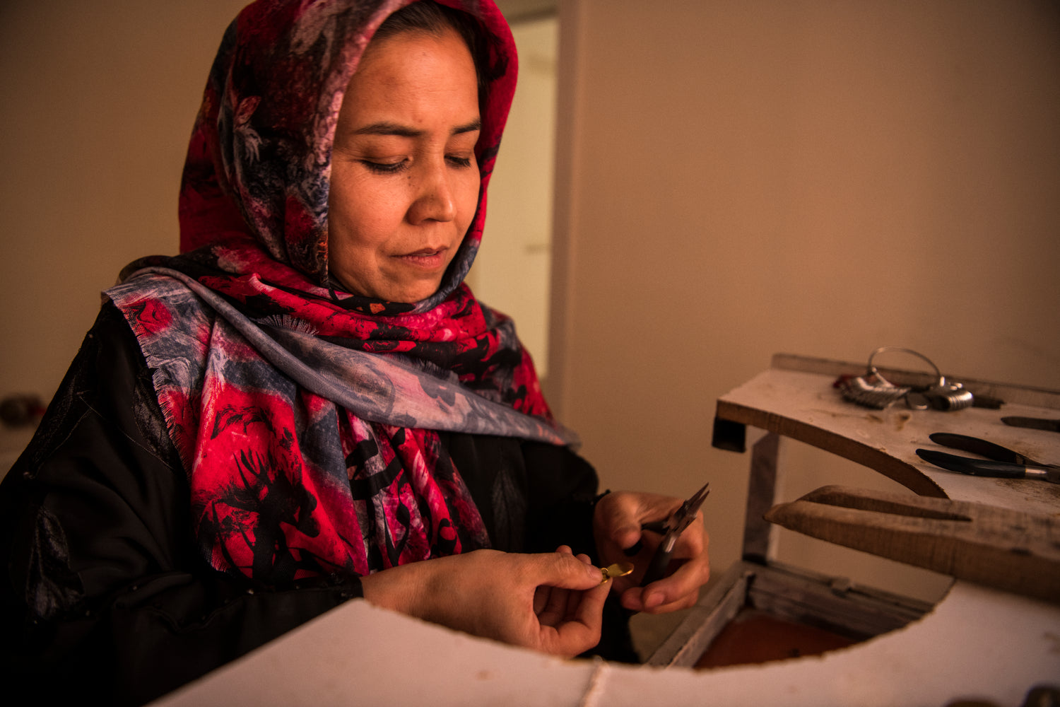 Azura Compass Earrings (Gold)