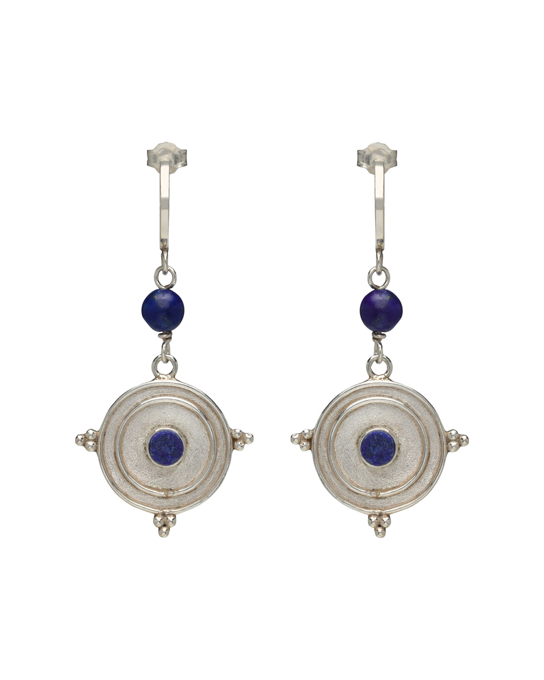 Azura Compass Earrings (Silver)