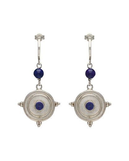 Azura Compass Earrings (Silver)