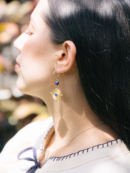 Azura Compass Earrings (Gold)