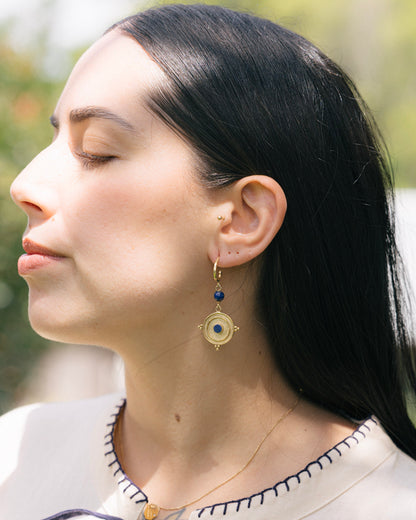Azura Compass Earrings (Gold)
