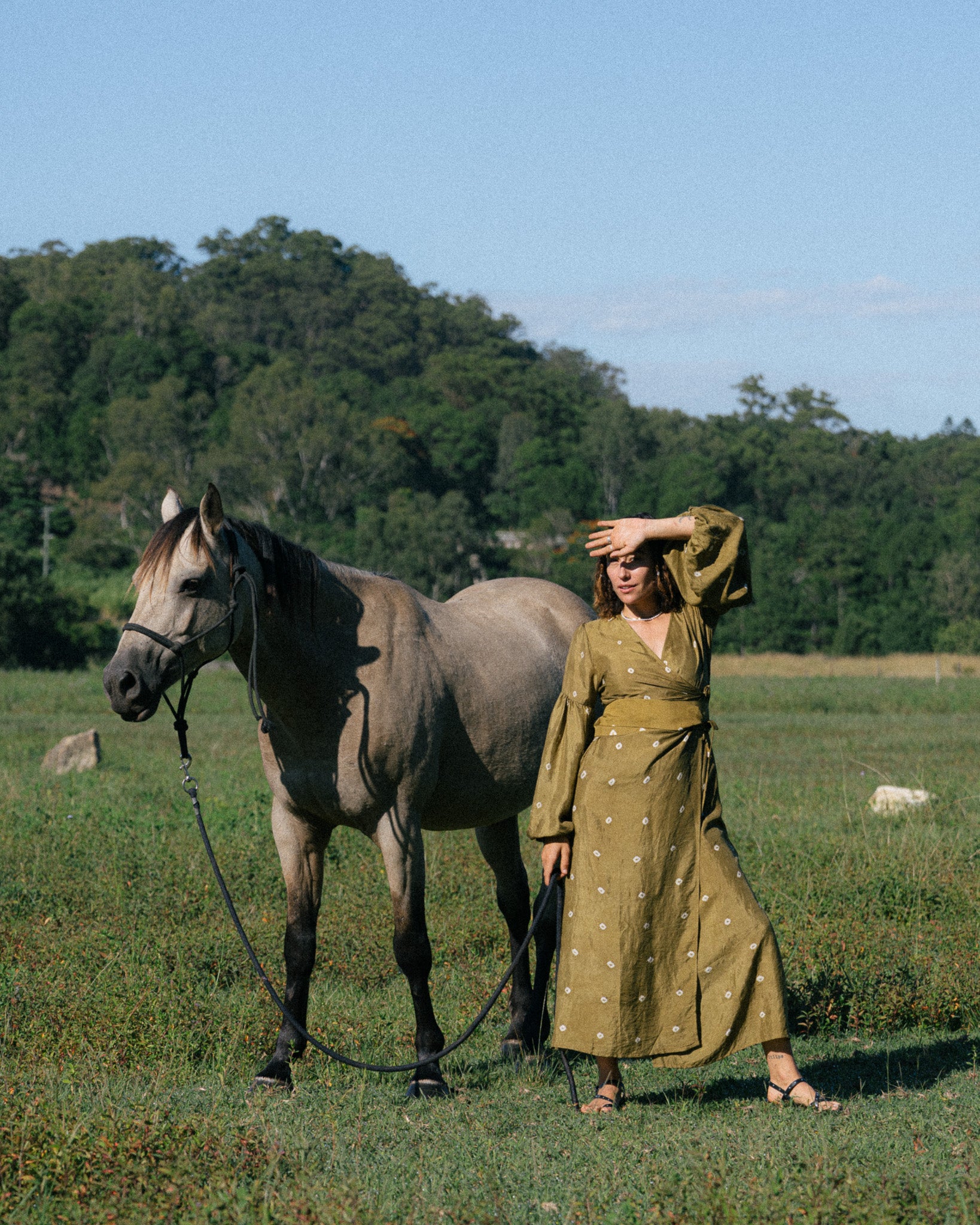 Sundari Dress • Marigold Green