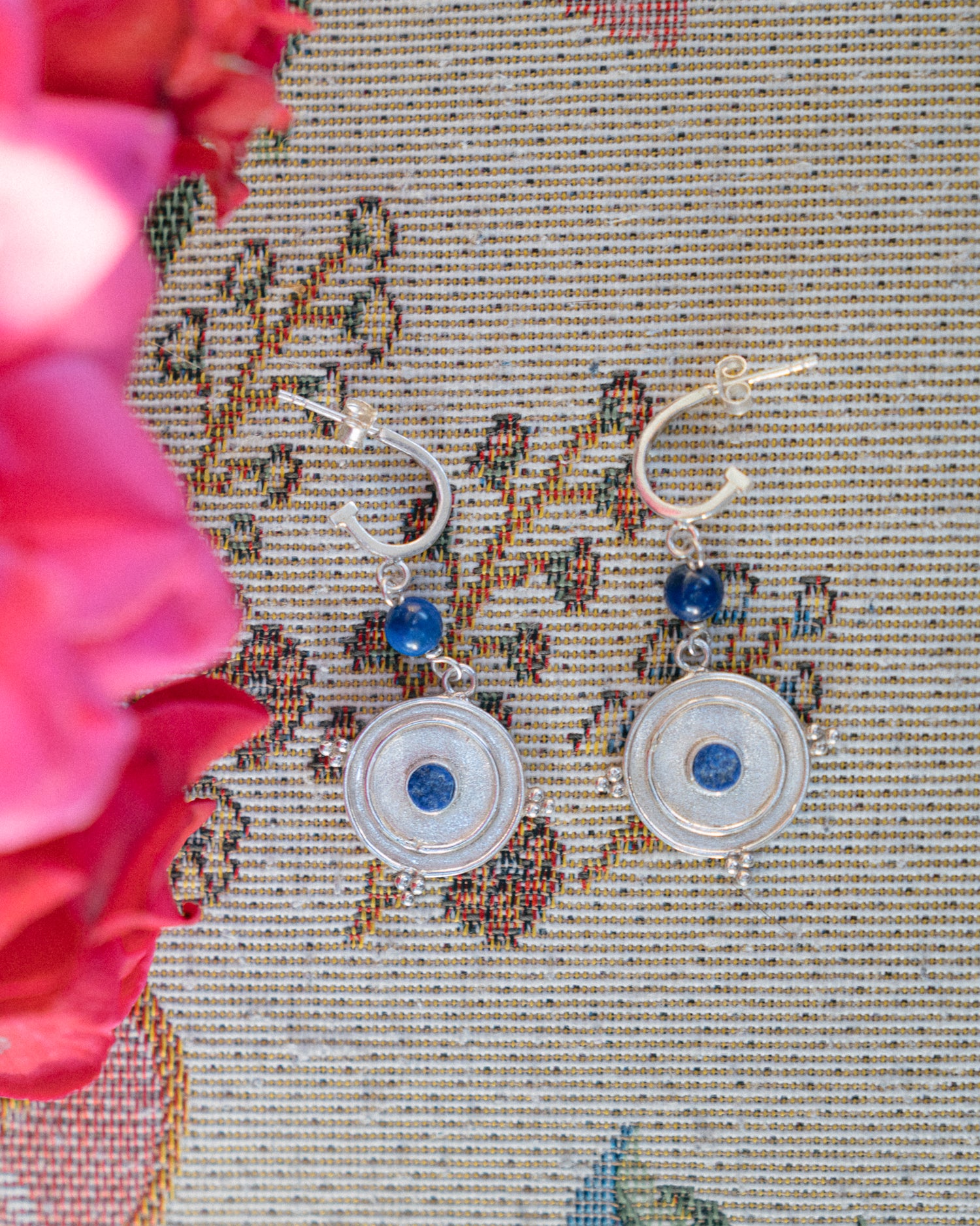 Azura Compass Earrings (Silver)